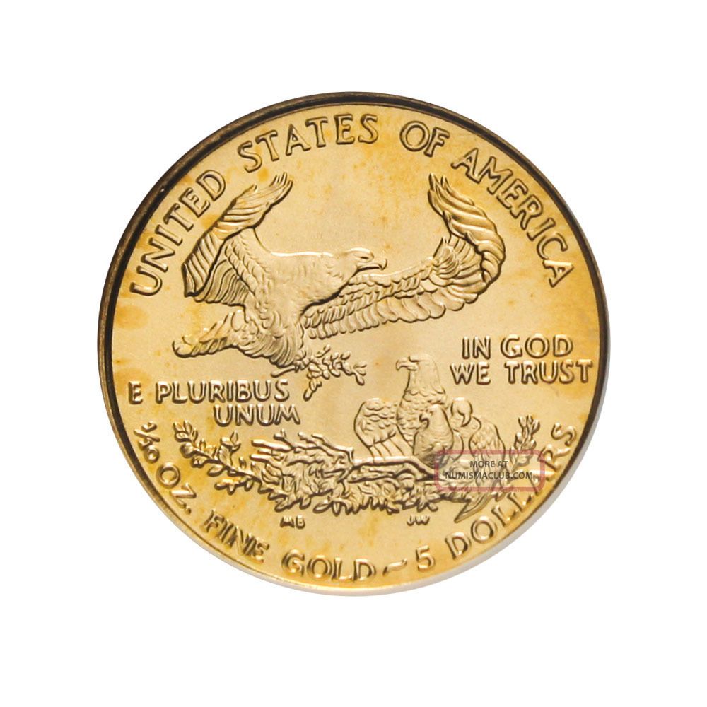 1999 Gold Eagle $5 Ngc Ms70 American Gold Eagle Age
