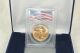 1998 $50 Gold Eagle Coin Pcgs Ms69 Wtc Ground Zero Recovery 9 - 11 - 01 Gold photo 2