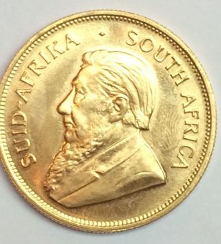 1978 1.  0 Oz Gold South African Krugerrand Coin.  Uncirculated photo