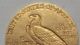 Coinhunters - 1910 Indian Head $2 - 1/2 Gold Quarter Eagle - Almost Uncirculated+,  Au+ Gold photo 4