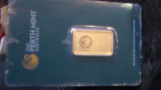 Perth 10 Gram.  9999 Gold Bar - With Tamper - Evident Case photo