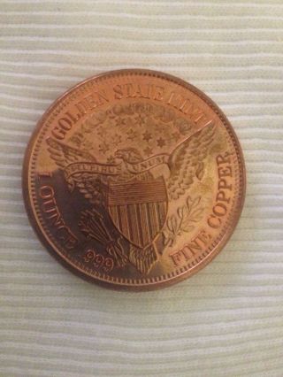 1 Ounce.  999 Fine Copper photo