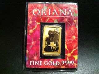 Very Rare - Perth 10 Gram Oriana Gold Bullion Bar Ingot photo