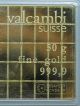 50x 1 Gram Fine Gold Valcambi Combibar Suisse 9999 Gold photo 4