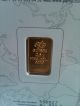 2.  5 Gram Pamp Suisse Fine Gold 999.  9 Certificate 558927 Gold photo 3