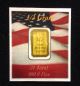 1/3 Gram 999.  9 Pure Gold Flat Bar & 1 - 1 Oz Copper Standing Liberty In Case Gold photo 3
