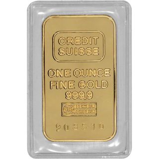 1 Oz.  Gold Bar - Credit Suisse - 99.  99 Fine photo