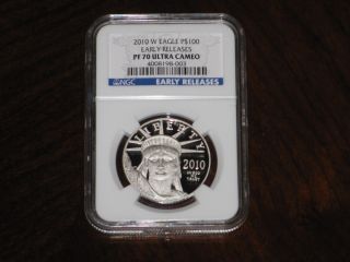 2010 W Platinum Eagle P$100 Early Releases Ngc Pf70 Ultra Cameo photo