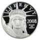 2008 - W Platinum Eagle $50 Pcgs Proof 70 Dcam Statue Liberty 1/2 Oz Platinum photo 2