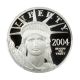 2004 - W Platinum Eagle $25 Pcgs Proof 70 Dcam Statue Liberty 1/4 Oz Platinum photo 2