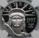 1997 - W Statue Of Liberty One - Ounce Platinum Eagle $100 Pf 69 Ultra Cameo Ngc Platinum photo 2