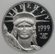 1999 - W Statue Of Liberty Half - Ounce Platinum Eagle $50 Pf 69 Ultra Cameo Ngc Platinum photo 2