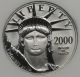 2000 Statue Of Liberty Half - Ounce Platinum American Eagle $50 Ms 69 Ngc Platinum photo 2