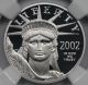 2002 - W Statue Of Liberty Quarter - Ounce Platinum Eagle $25 Pf 70 Ultra Cameo Ngc Platinum photo 2