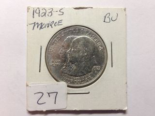 1923 - S Monroe Commemorative Half Dollar Bu photo