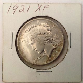 1921 Peace Dollar - Xf photo