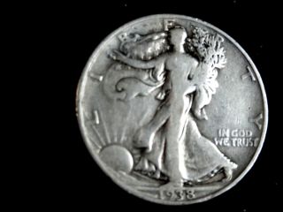 1938 - D Liberty Half Dollar (90.  0% Silver) photo