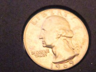 Q96 1969 D Washington Quarter Coiin Collectible Money photo