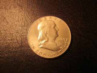 1963 - D - Franklin Half Dollar - Coin In Photo photo