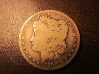 1890 - O - Morgan Silver Dollar - Coin In Photo photo