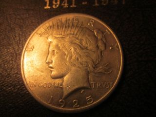 1925 - P Peace Silver Dollar - Coin In Photo photo