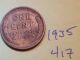 1935 Lincoln Cent Fine Detail Great Coin (417) Wheat Back Penny Small Cents photo 1