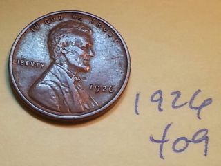 1926 Lincoln Cent Fine Detail Great Coin (409) Wheat Back Penny photo