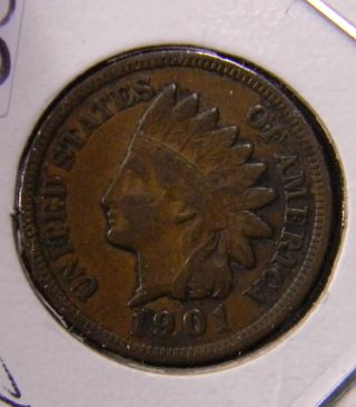 1901,  Indian Head Cent photo