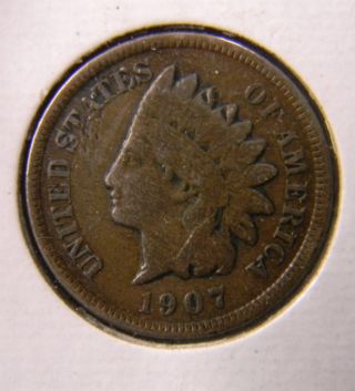 1907,  Indian Head Cent photo