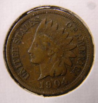 1904,  Indian Head Cent photo