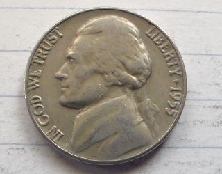 1955 - P Circulated Jefferson Nickel. photo