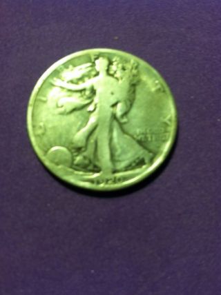 1920 50c Walking Liberty Half Dollar - 90% Silver Ungraded photo