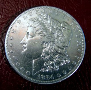1884 - S Morgan Silver Dollar 