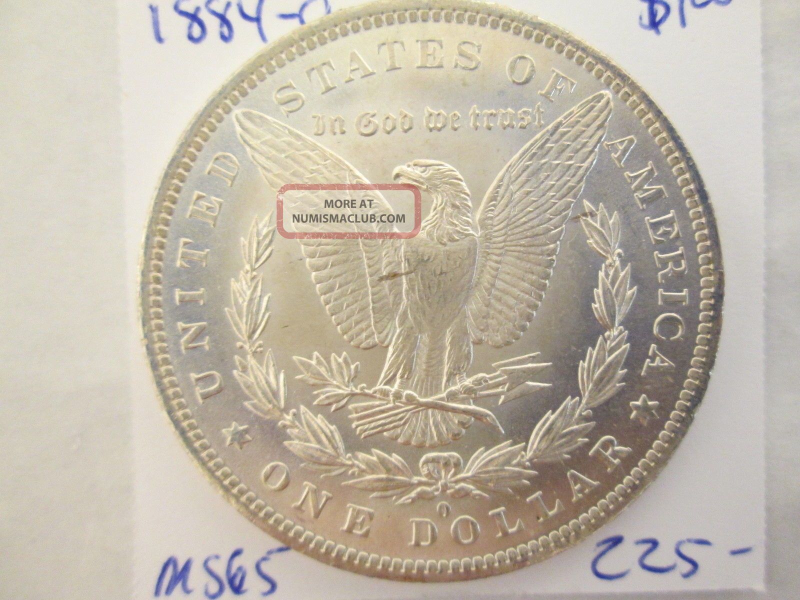 1884 - O Morgan Silver Dollar Gem Uncirculated Blast White Pq++