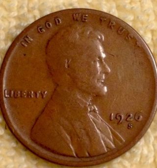 1926 S Lincoln Wheat Cent photo