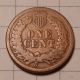 1860 Indian Head Cent - Copper Nickel Example,  Partial Liberty - Good Tone Small Cents photo 1