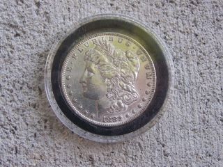 1882 Morgan Silver Dollar Almost Uncirculated - photo