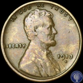 1913 S Higher Grade Lincoln Wheat Cent Penny 150 photo