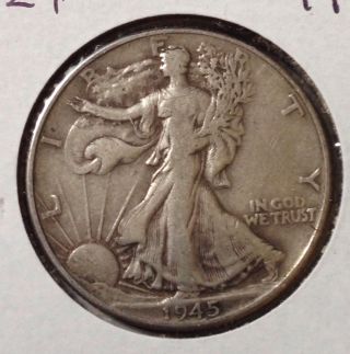 1124 ::1945 - P Silver Walking Liberty Half Dollar Coin ::numicorp:: Hq photo