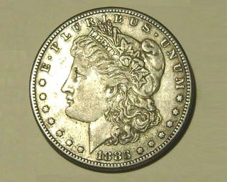 1883 S Morgan Dollar,  Better Date In photo