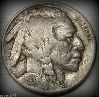 1931 - S Buffalo Nickel (scarce Date) N/r photo