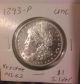 1893 - P Morgan Dollar Rare Key Date Us Silver Coin Unc Ms Vam Dollars photo 1