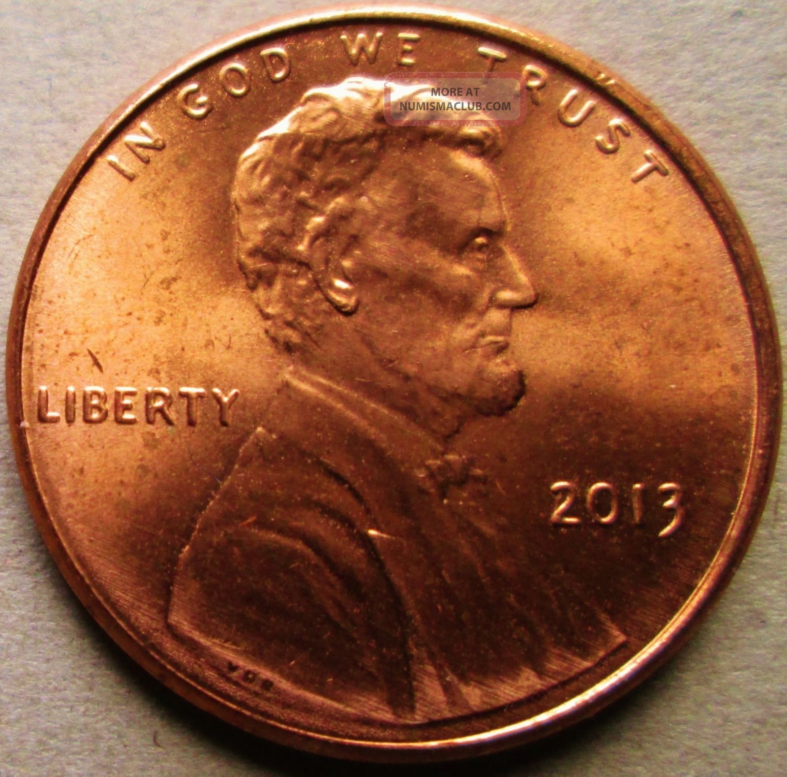 2013 Lincoln Cent Doubled Die Obverse