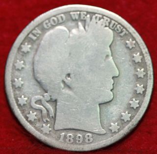 1898 - O Silver Barber Half Dollar photo