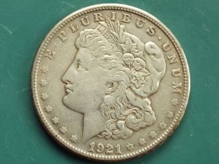 1921 - S Morgan Silver Dollar - Xf Inv 131 photo
