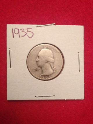 1935 Quarter 90% Silver Washington photo