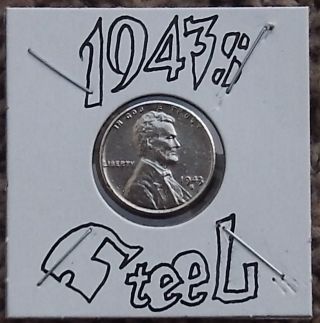 1yr Type U.  S.  A.  Lucky 1943 S Man Of Steel Abe Lincoln Wheat Cent Penny photo