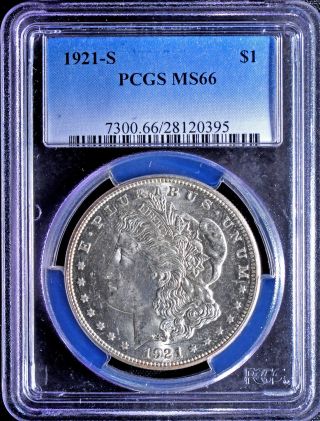 1921 - S Morgan S$1 Pcgs Ms 66 photo