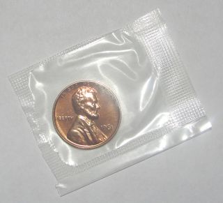 1961 Lincoln Cent Uncirculated,  Proof In Cello photo