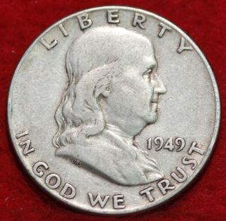 1949 Silver Franklin Half Dollar S/h photo